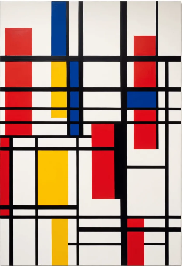 art abstrait généré par ai - blocs de couleur