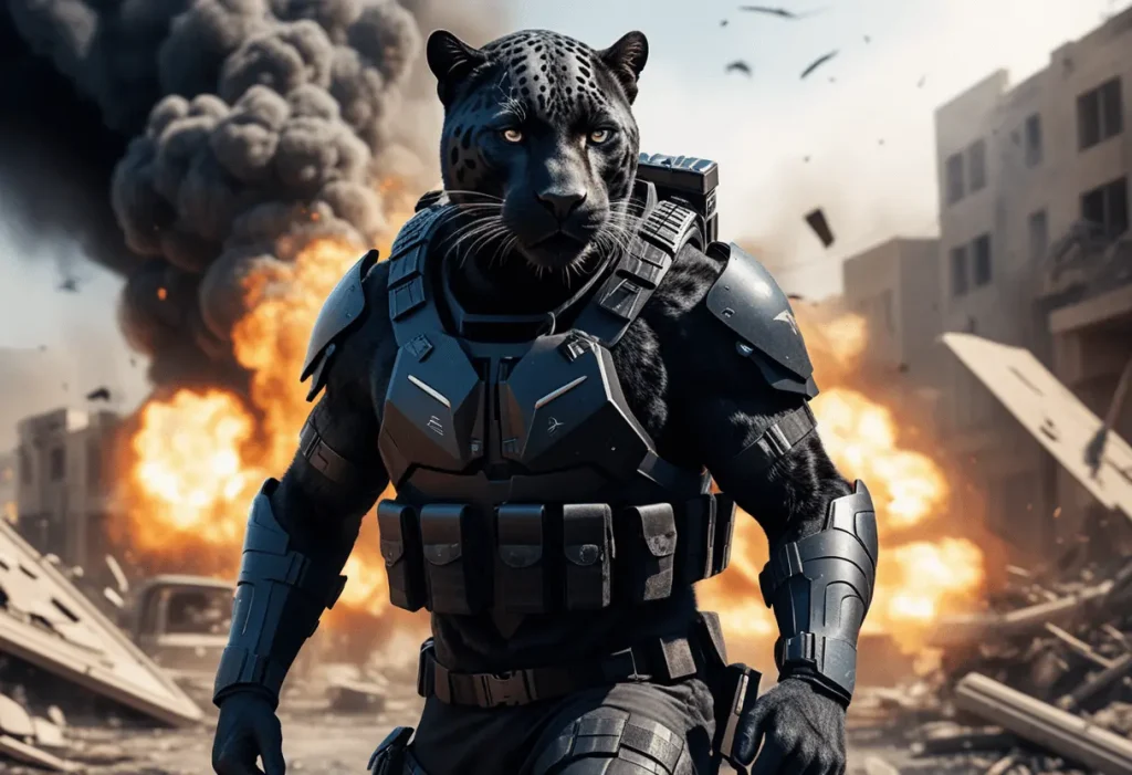 art de la fourrure généré par voie aérienne