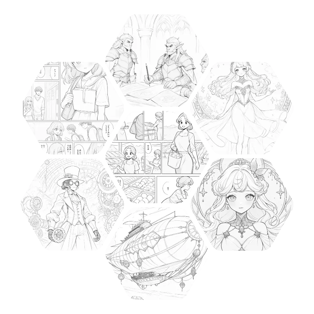 what content can PicLumens line art model make