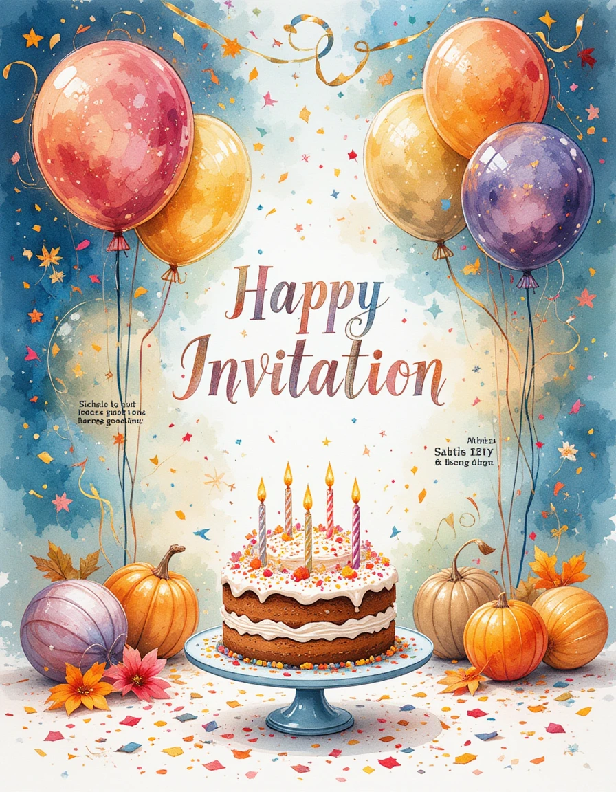ai picture generator - birthday invitation