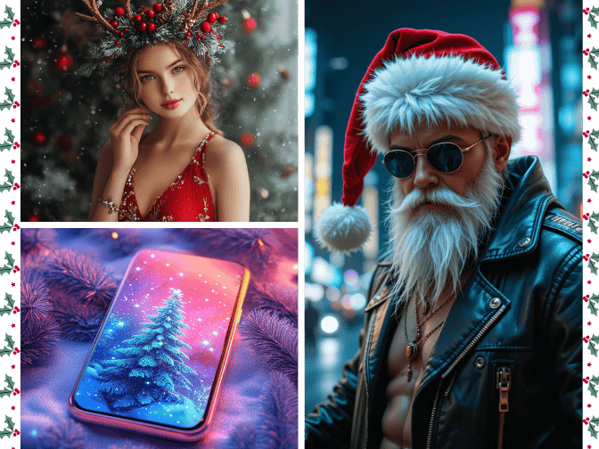 christmas ai image generator - ai images for christmas social media posts