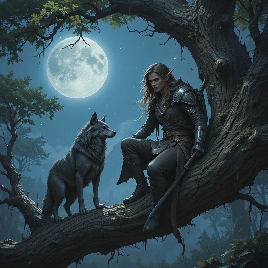 DnD art-an elven ranger