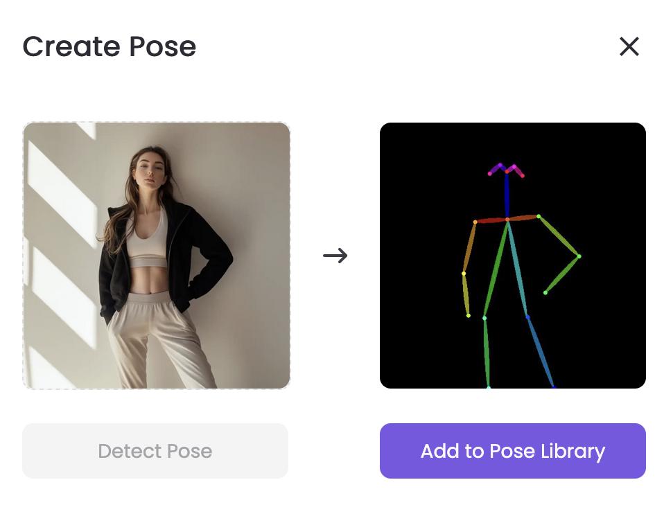 how to create pose image