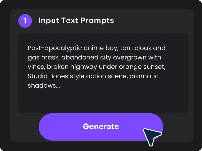 inputing prompts in PicLumen