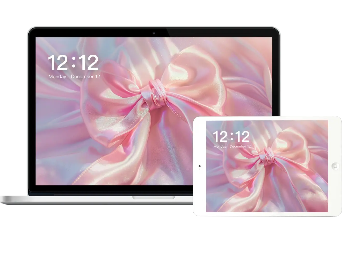 a pink cute bow wallpaper for pad and laptop