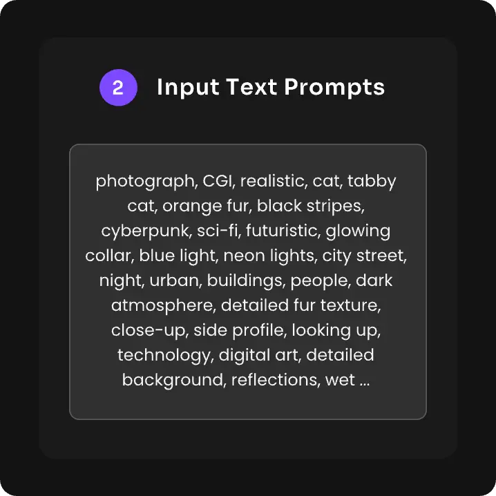 text prompt for creating AI pet portrait picture