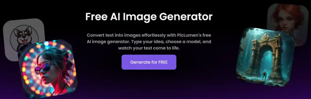 interface of picLumen ai image generation