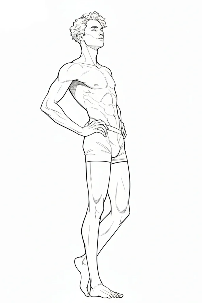 using ai completed sketch of a man