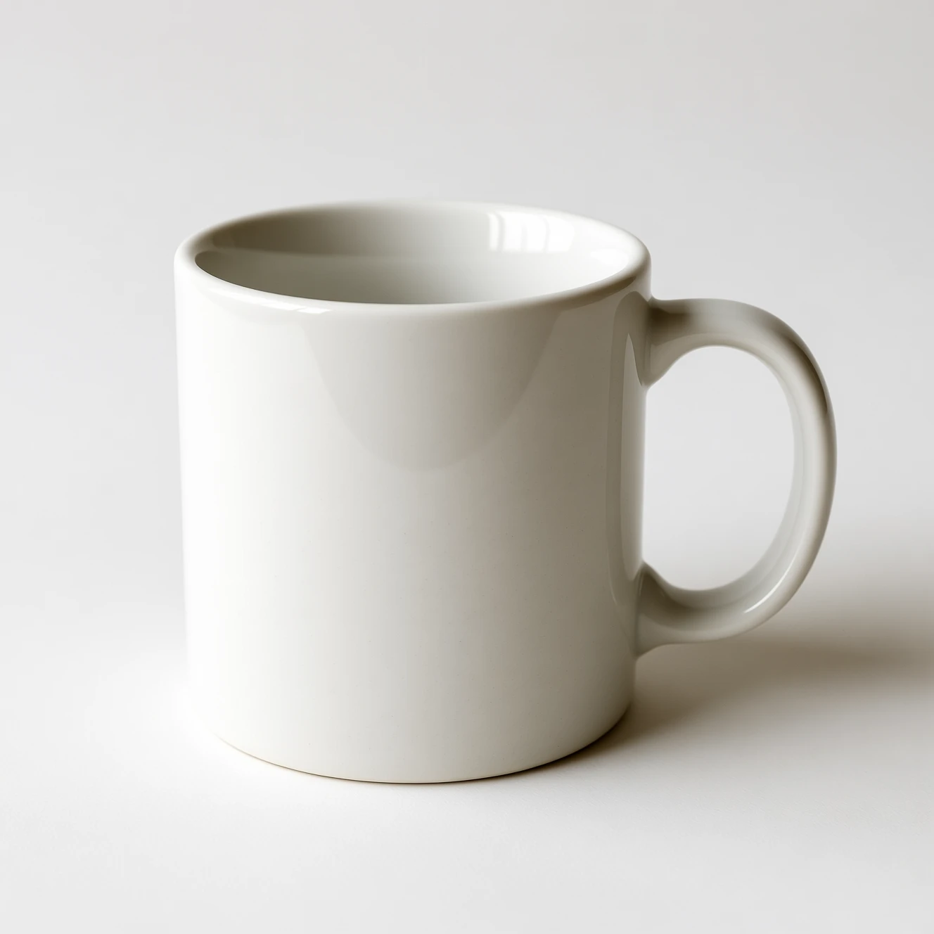 Coffee mug photo edited with AI to add gold text 'Morning Ritual' and bright kitchen background - source