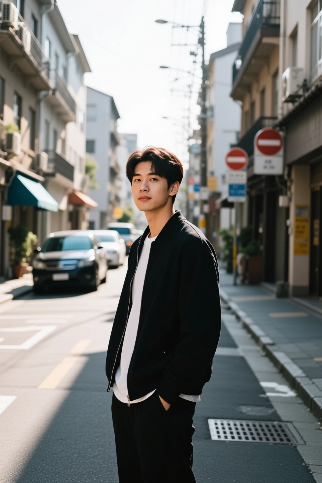 AI transformation turning street portrait into pop-art poster with halftone texture and bold colors - source